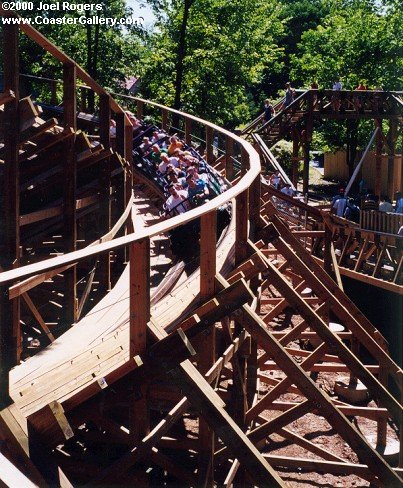 Wooden roller coaster in Missouri