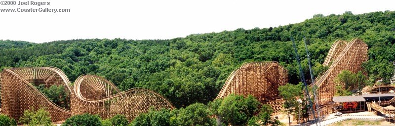 The Boss roller coaster and its 5,000 feet of track