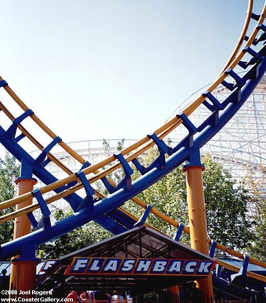 Flashback Vekoma Boomerang roller coaster
