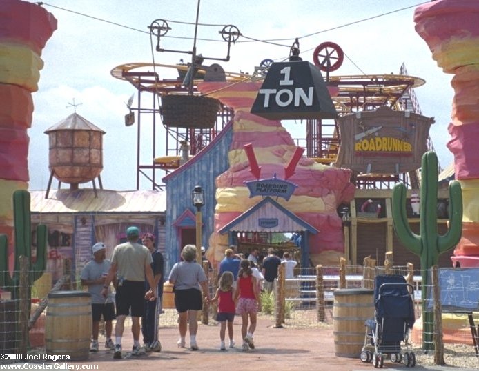 Roller coaster entrance at the park formerly known as Six Flags Kentucky Kingdom