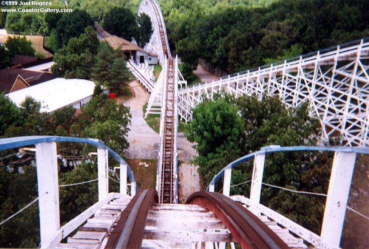 Screamin' Eagle's first drop -- It was the world's tallest, longest and fastest roller coaster