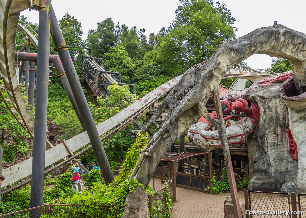 Nemesis roller coaster at Alton Towers