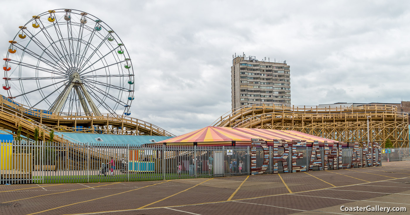 Scenic Railway roller coaster at Dreamland in Margate, England, United Kindgom