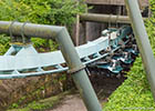 Air flying roller coasters at the Alton Towers amusement park in the United Kingdom