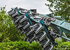 Air flying roller coasters at the Alton Towers amusement park in the United Kingdom