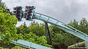 Air flying roller coasters at the Alton Towers amusement park in the United Kingdom