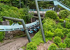 Air flying roller coasters at the Alton Towers amusement park in the United Kingdom