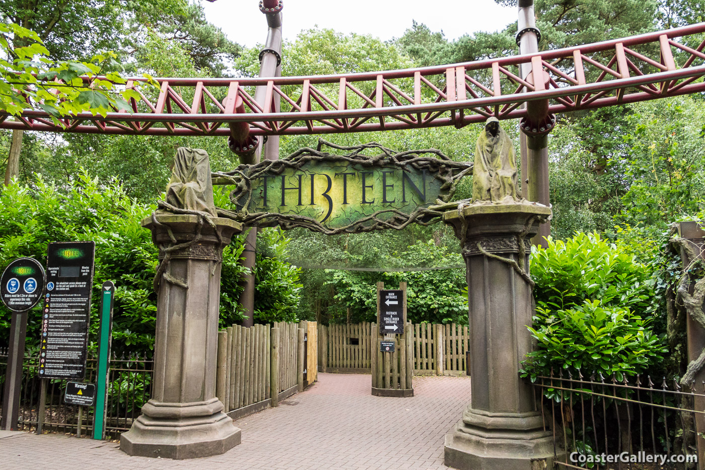 Thirteen (TH13TEEN) roller coaster at Alton Towers