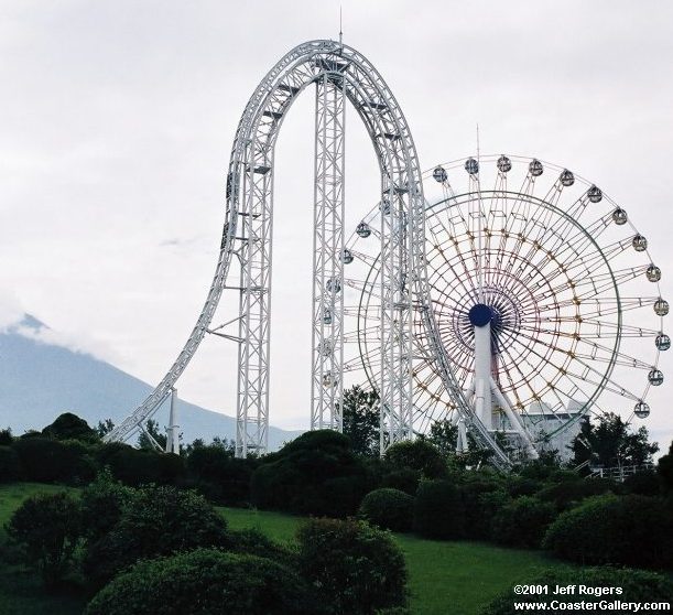 The incredible hill on the Dodonpa roller coaster