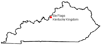Map of Amusement Parks in Kentucky