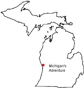 Map of Amusement Parks in Michigan