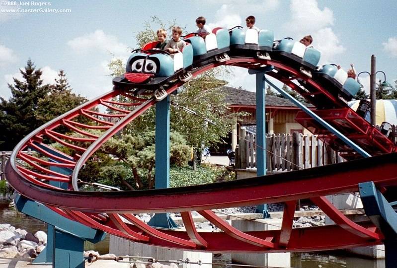 Children's roller coaster at Darien Center, NY