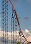 First drop on the Superman roller coaster at Six Flags America