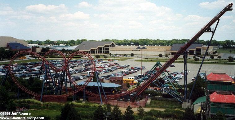 Vampire boomerang roller coaster