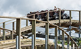 Switchback reversing roller coaster at ZDT's Amusement Park