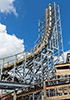 Switchback reversing roller coaster at ZDT's Amusement Park