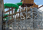 Switchback reversing roller coaster at ZDT's Amusement Park