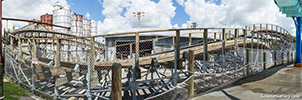 Switchback reversing roller coaster at ZDT's Amusement Park