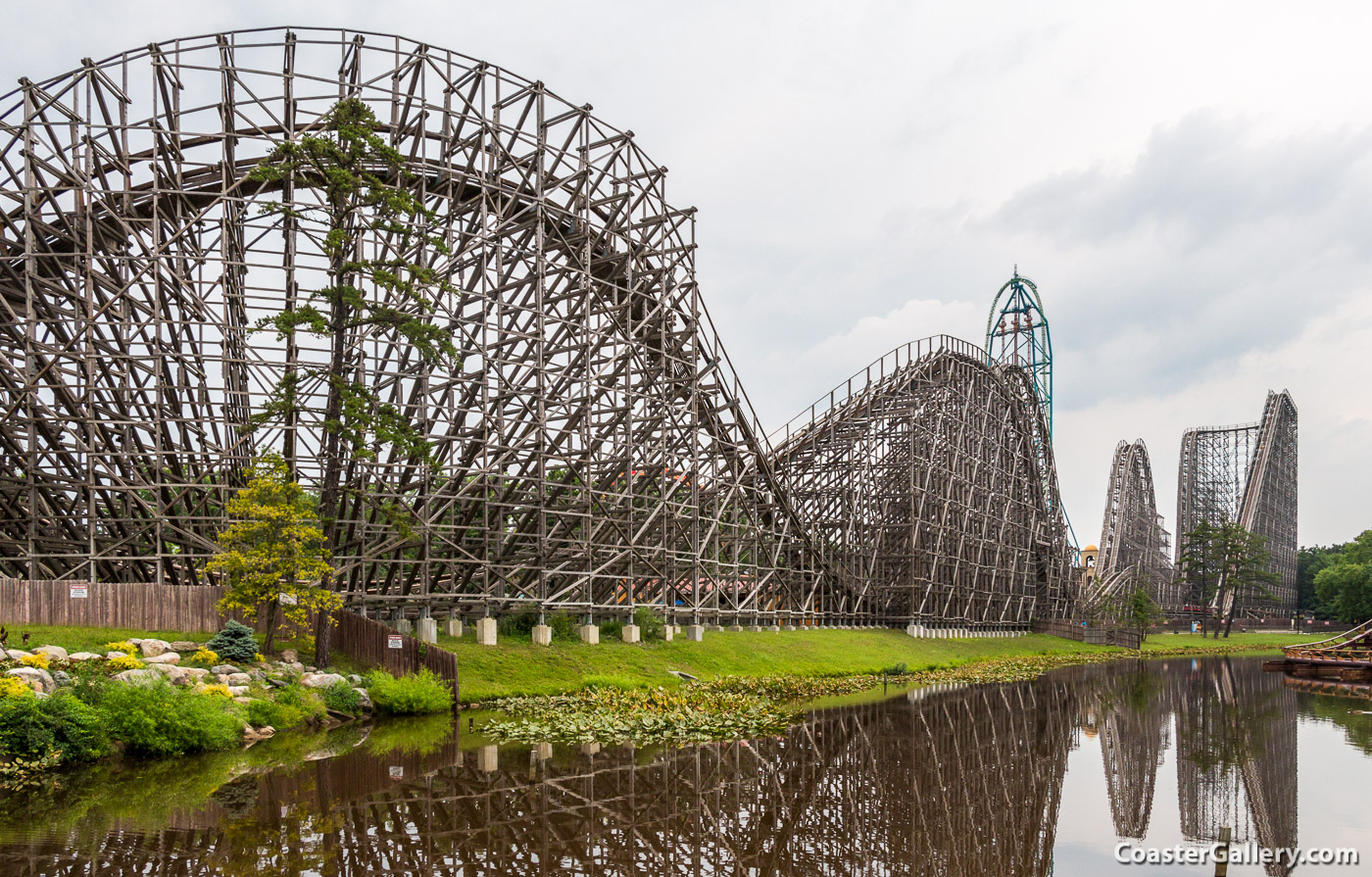 A description and photograph of the cars on the El Toro wooden roller coaster