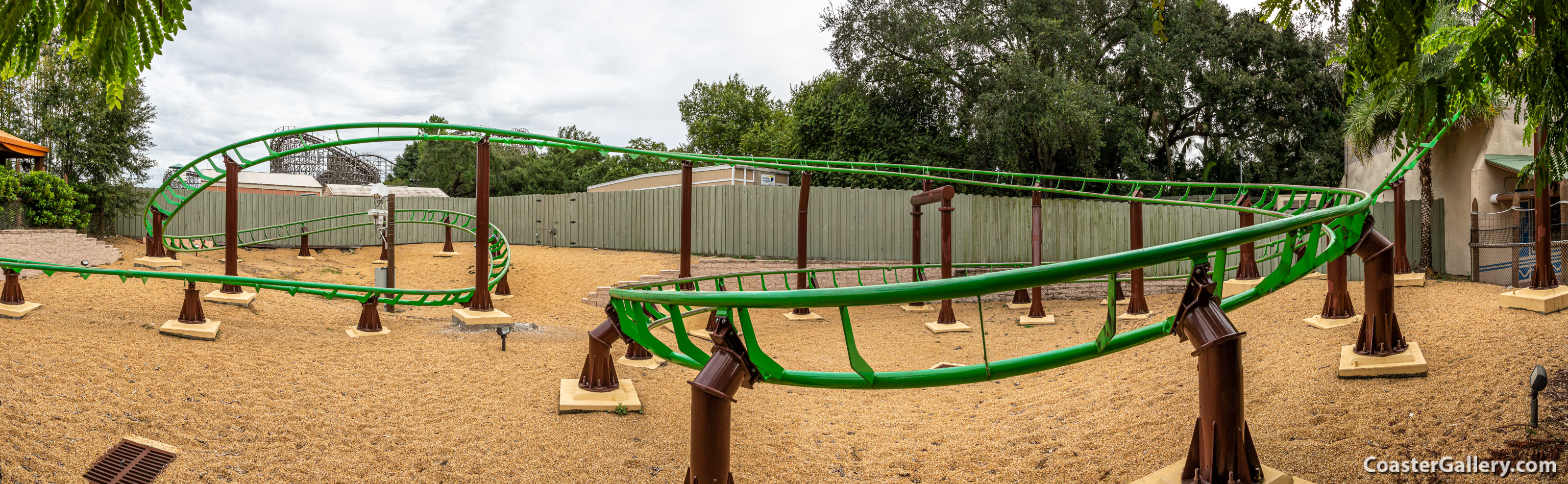 Air Grover roller coaster at Busch Gardens in Tampa, Florida