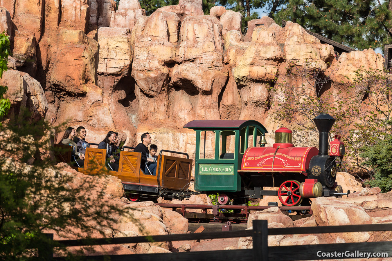 U. R. Courageous train on Big Thunder Mountain Railroad at Disneyland