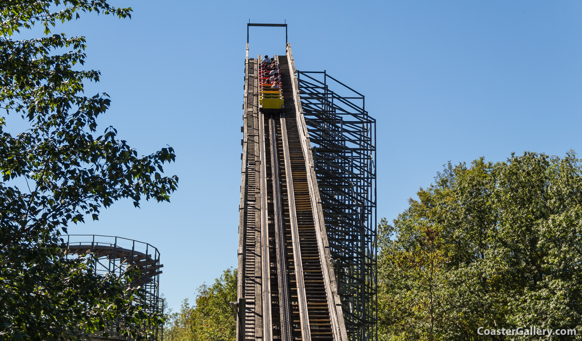 Silver Comet roller coaster at Martin's Fantasy Island in New York