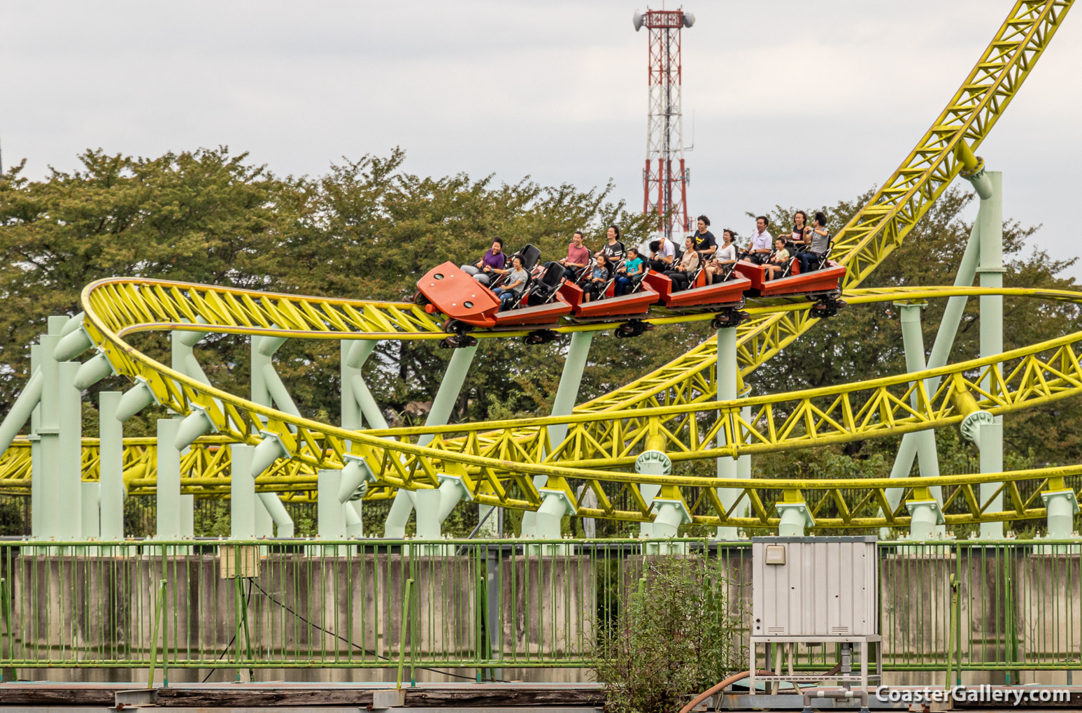 Kawasemi roller coaster at the Tobu Zoo in Japan