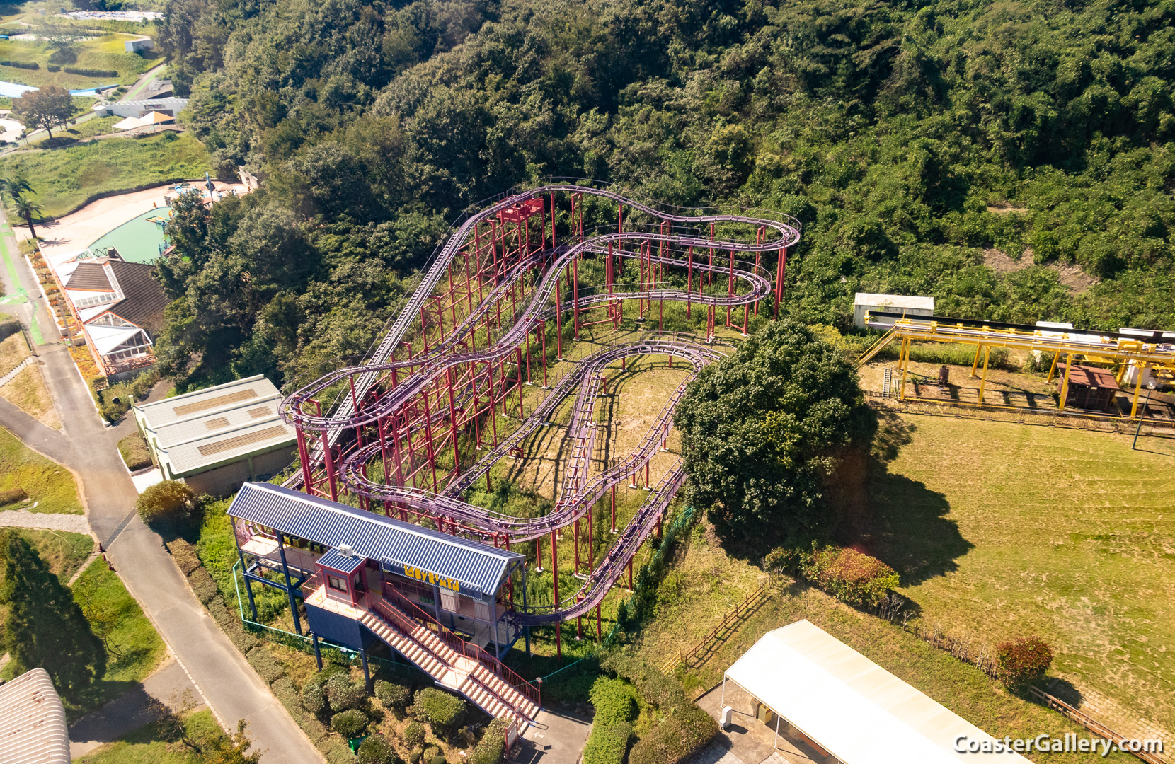 Labyrinth roller coaster at Himeji Central Park