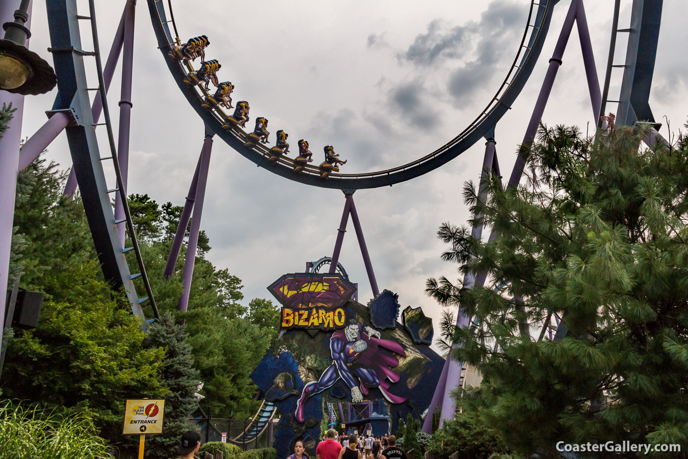 Stock photography of the Bizarro steel roller coaster