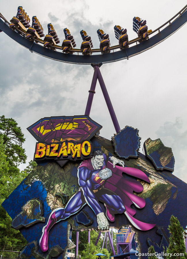 Gandalf and Lord of the Rings quotes on a Superman and Bizarro roller coaster?
