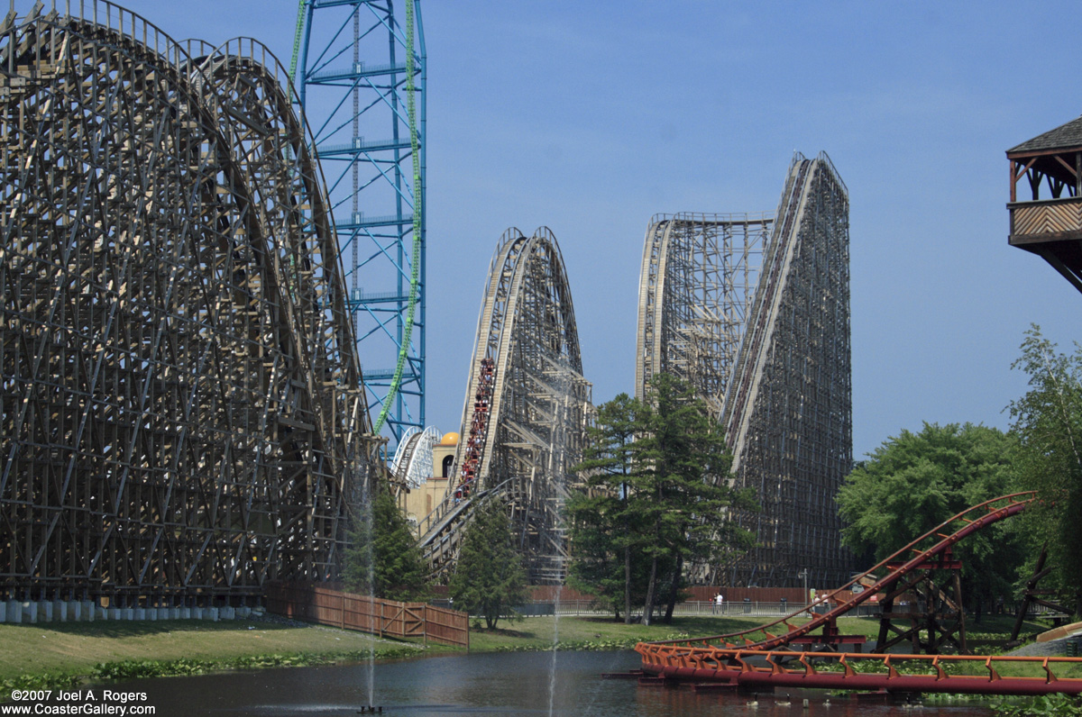 Air-time on the El Toro at Six Flags Great Adventure