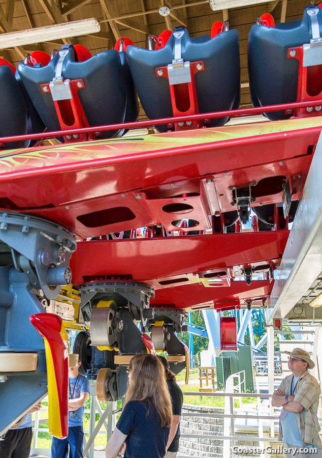 This picture is a view down the length of <i>Griffon</i>'s 3-car train