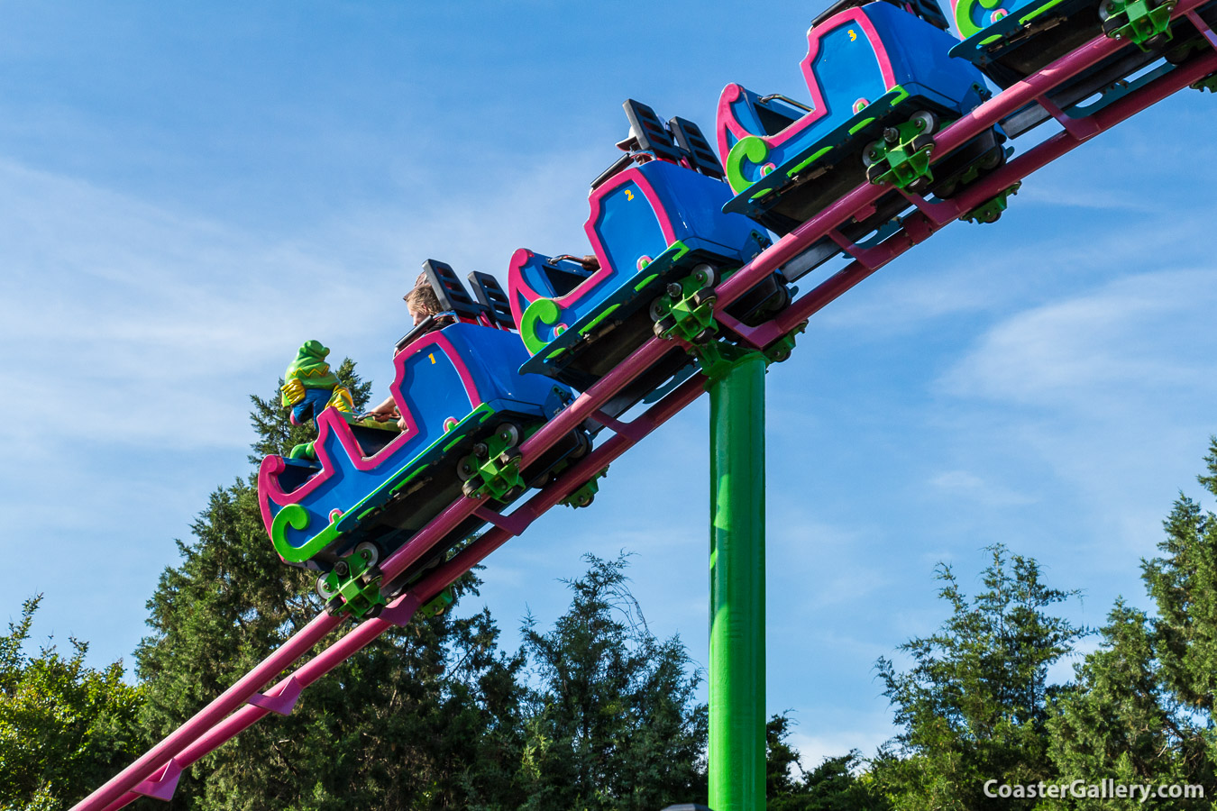Grover's Alpine Express roller coaster at Busch Gardens