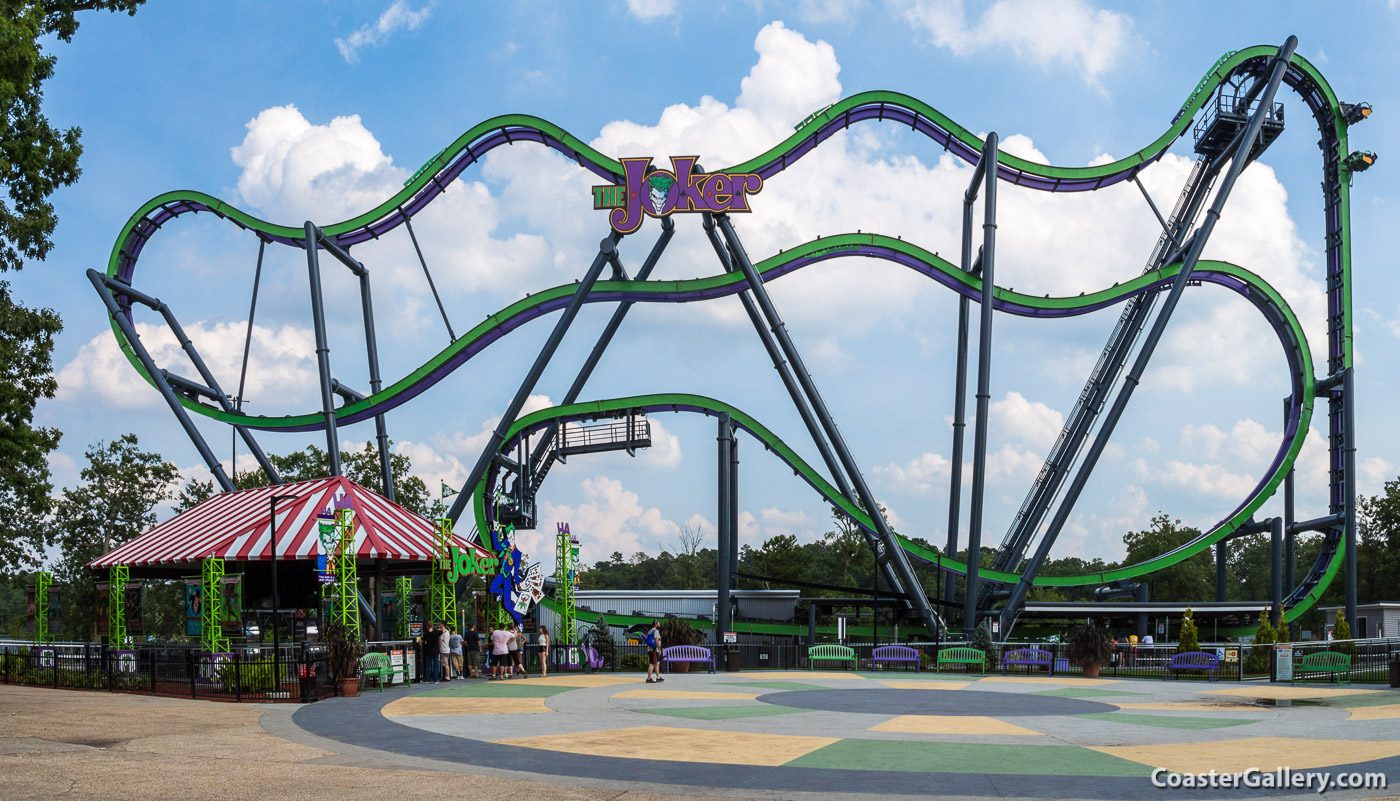 Joker 4D Spin Coaster at Six Flags Great Adventure