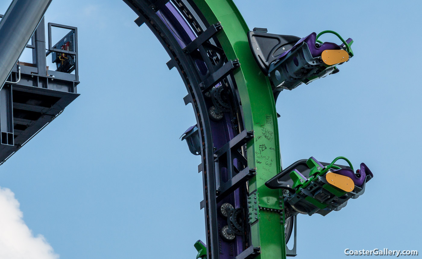 Joker 4D Spin Coaster at Six Flags Great Adventure