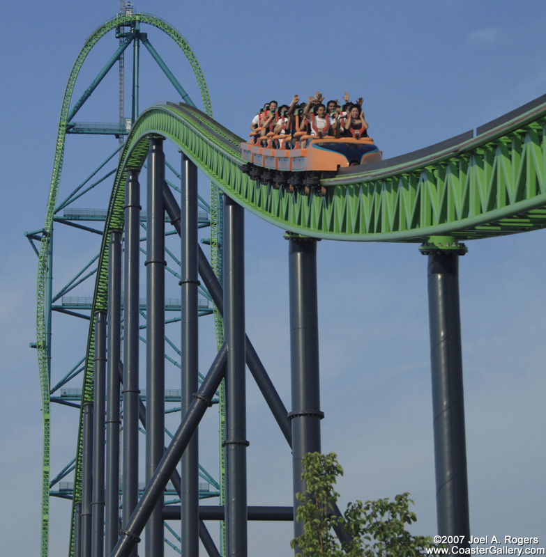 Brakes stopping Kingda Ka's train