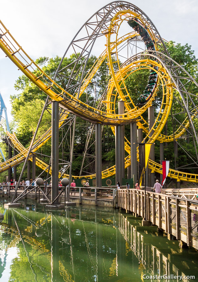 Each of the ride's two inversions is a 30-foot diameter vertical loop.