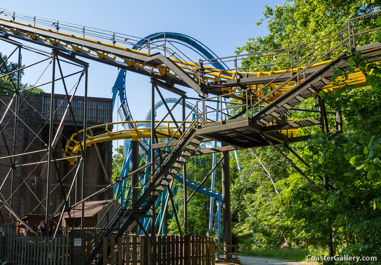 Loch Ness Monster station and lift hill