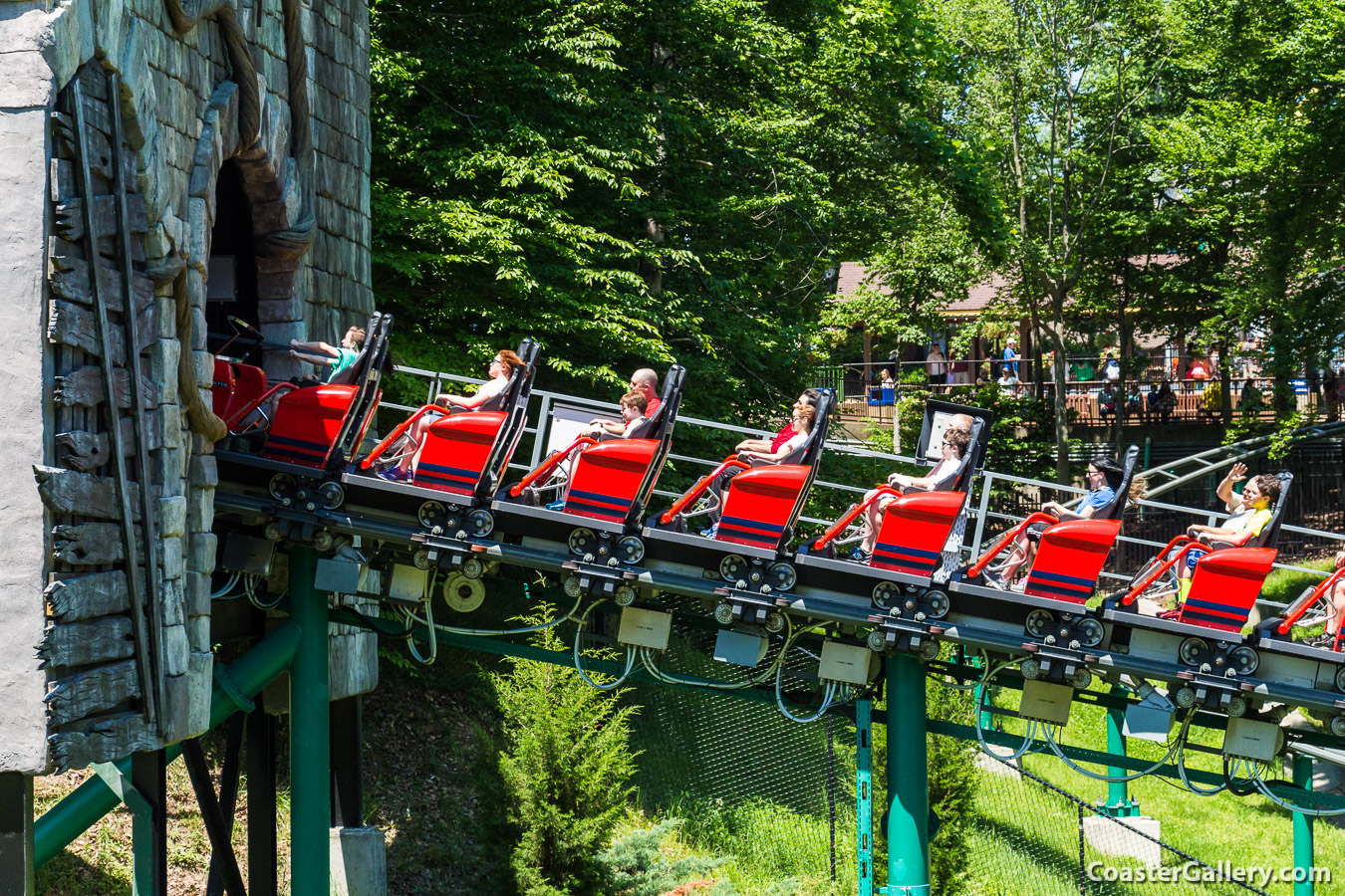 Linear Synchronous Motor (LSM) launch on the Verbolten roller coaster