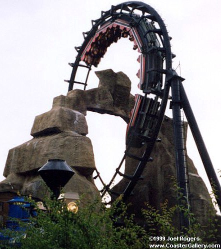 Demon (formerly Turn of the Century) looping roller coaster