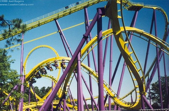 Medusa's yellow and purple track