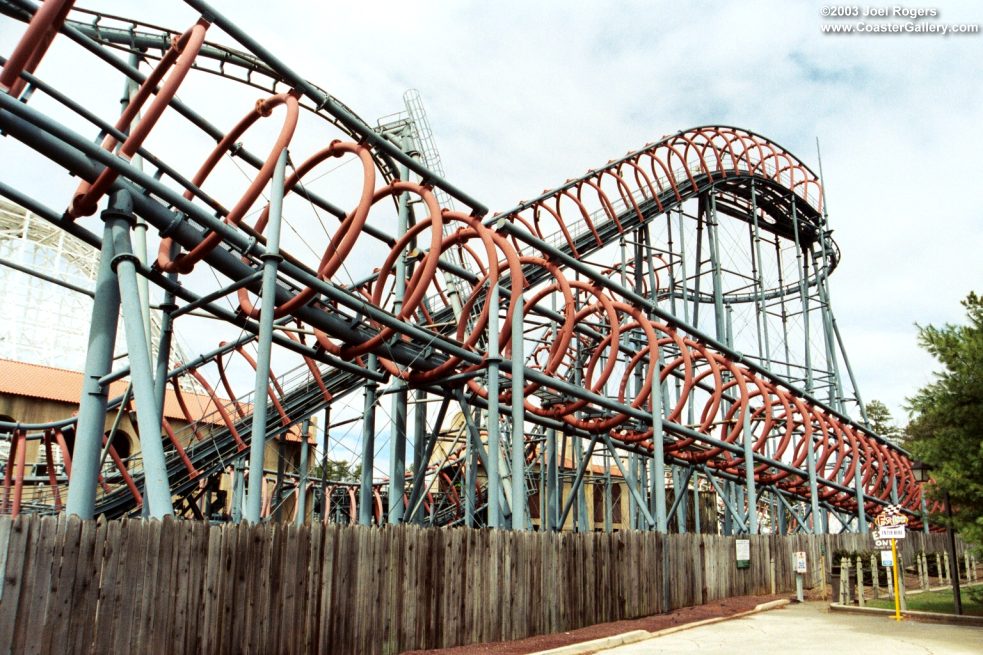 Viper roller coaster in New Jersey