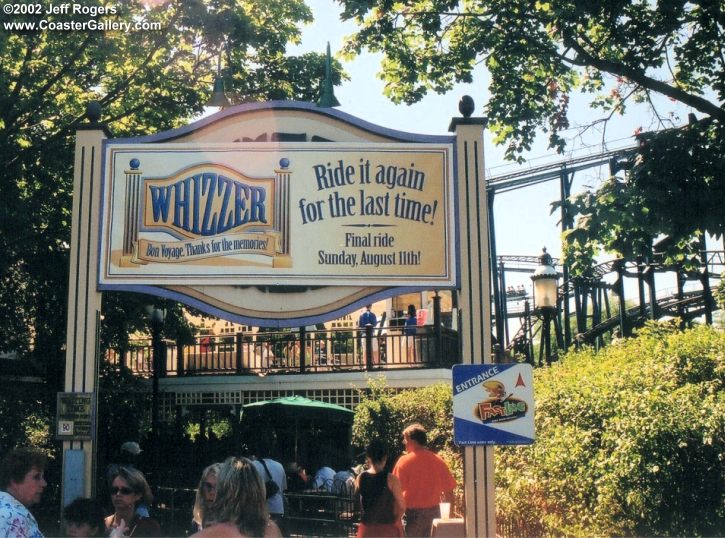 Whizzer roller coaster