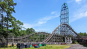 The big hills on the El Toro roller coaster