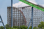 The big hills on the El Toro roller coaster