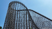 The big hills on the El Toro roller coaster