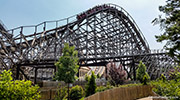 The big hills on the El Toro roller coaster