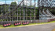 The big hills on the El Toro roller coaster