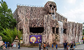 Skull Mountain indoor roller coaster