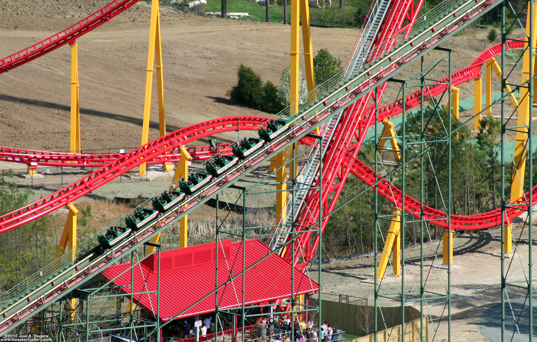 Anaconda and Intimidator roller coasters